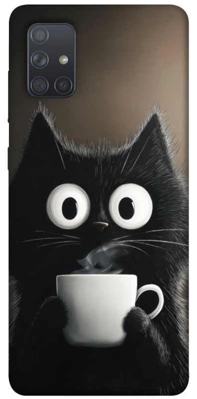 Чехол на Samsung Galaxy A71 morning cat фото 1 из 1