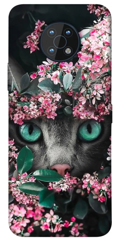 Чохол на Nokia G50 Кіт в квітах фото 1 з 1