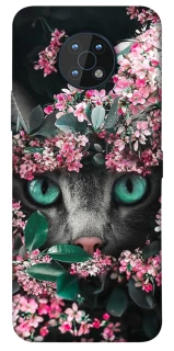 Чохол на Nokia G50 Кіт в квітах фото 1 з 1