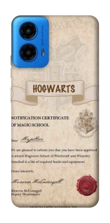 Чехол на Motorola Moto G45 The Hogwarts acceptance letter фото 1 из 1