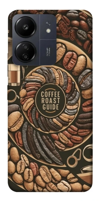 Чохол на Xiaomi Redmi 13C Coffee roast guide фото 1 з 1