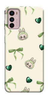 Чохол на Motorola Moto G42 Labubu Green Heart фото 1 з 1
