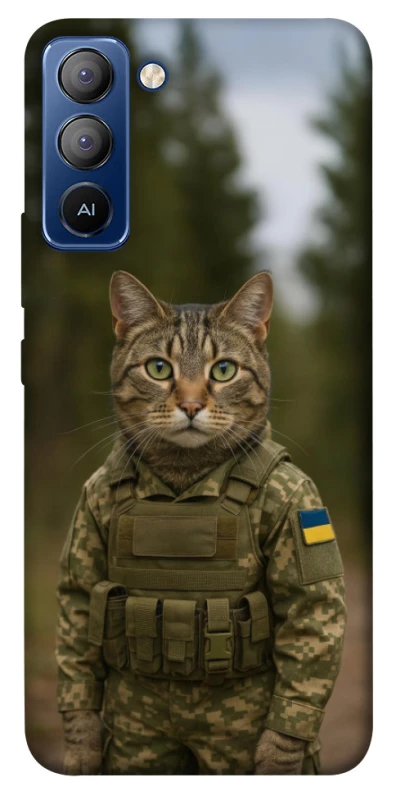 Чехол на TECNO Pop 5 LTE Кот защитник фото 1 из 1