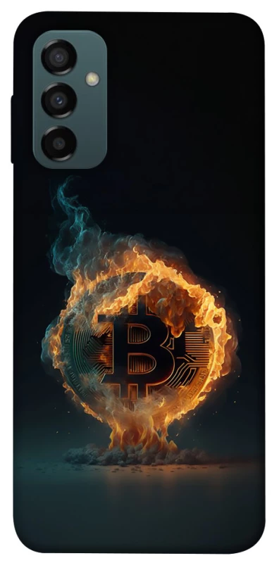 Чохол на Samsung Galaxy M14 5G Fire Bitcoin фото 1 з 1