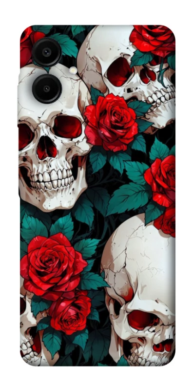 Чохол на Samsung Galaxy A07 skull and rose фото 1 з 1