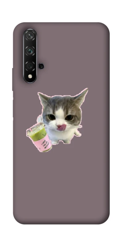Чехол на Huawei Honor 20 / Nova 5T cat matcha фото 1 из 1