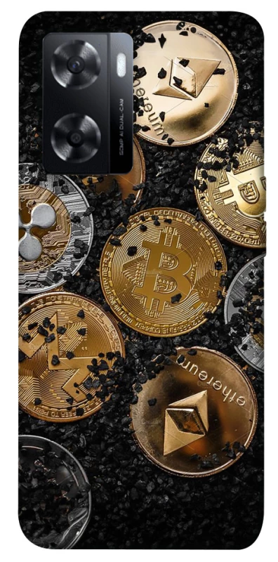Чехол на Oppo A57s Many coins v2 фото 1 из 1