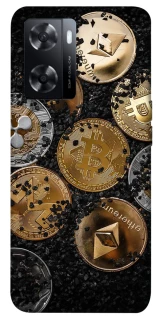 Чехол на Oppo A77s Many coins v2 фото 1 из 1