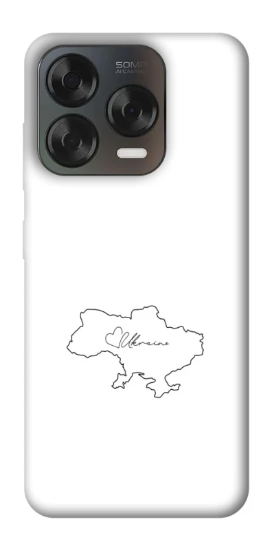 Чохол на ZTE Blade V70 Design Ukraine map фото 1 з 2