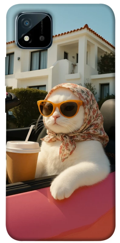 Чохол на Realme C20 Stylish Cat Cruise фото 1 з 1