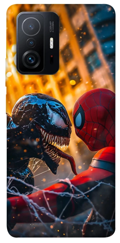 Чехол на Xiaomi 11T / 11T Pro Venom vs Spiderman фото 1 из 1