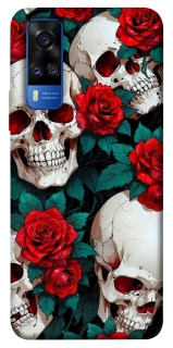 Чехол на Vivo Y51a skull and rose фото 1 из 1
