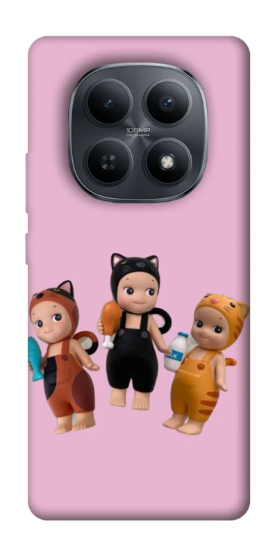 Чехол на Xiaomi Redmi Note 15 4G/5G (EU) Cat Cafe Trio фото 1 из 1
