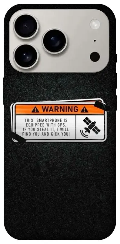 Чехол на Apple iPhone 18 Pro Warning фото 2 из 2