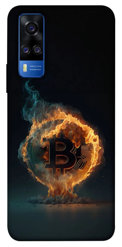 Чехол на Vivo Y51a Fire Bitcoin фото 1 из 1