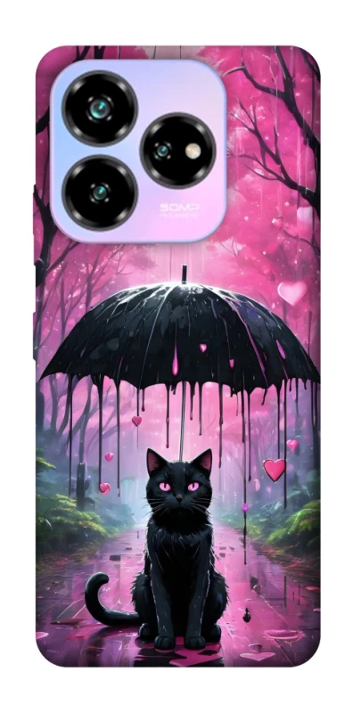 Чохол на ZTE Nubia V60 Desing Black cat фото 1 з 1