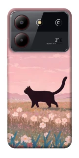 Чехол на ZTE Blade A54 4G cat on a field фото 1 из 1
