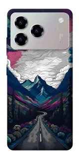 Чехол на ZTE Blade A76 Нарисованные горы фото 1 из 1