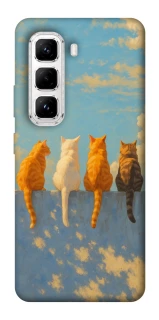 Чехол на Infinix Hot 50 Pro cats on wall фото 1 Чехол на Infinix Hot 50 Pro cats on wall фото 1 из 1
