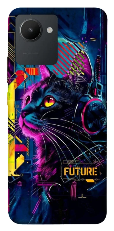 Чохол на Realme C30 Cyber Cat v2 фото 1 з 1