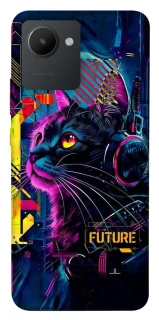 Чохол на Realme C30s Cyber Cat v2 фото 1 з 1