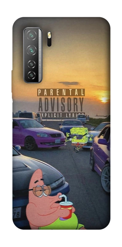 Чехол на Huawei Nova 7 SE Патрик на гонках фото 1 из 1