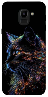 Чохол на Samsung J600F Galaxy J6 (2018) Чорний кіт фото 1 з 1