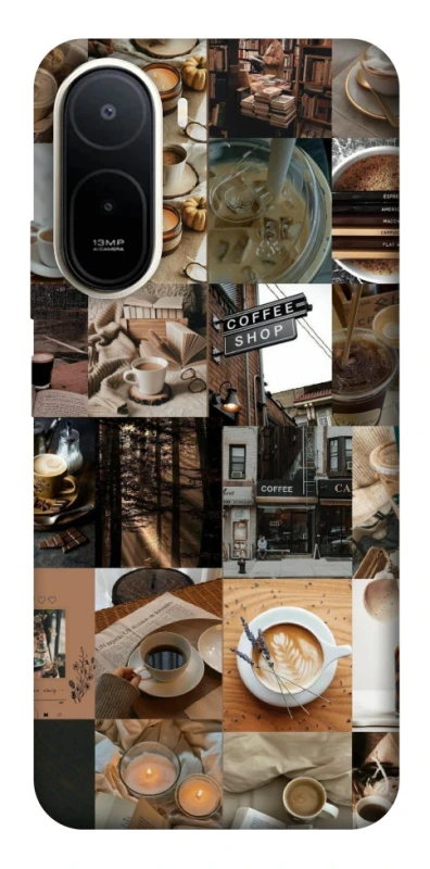 Чехол на Xiaomi Redmi A7 Pro 4G Coffee collage ver.3 фото 1 из 2