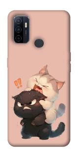 Чохол на Oppo A53 / A32 / A33 Сat and cat фото 1 Чохол на Oppo A53 / A32 / A33 Сat and cat фото 1 з 1