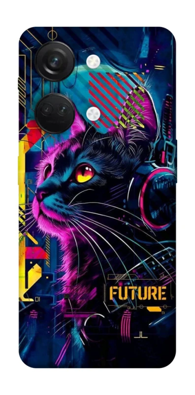 Чехол на OnePlus Nord 3 Cyber Cat v2 фото 1 из 1