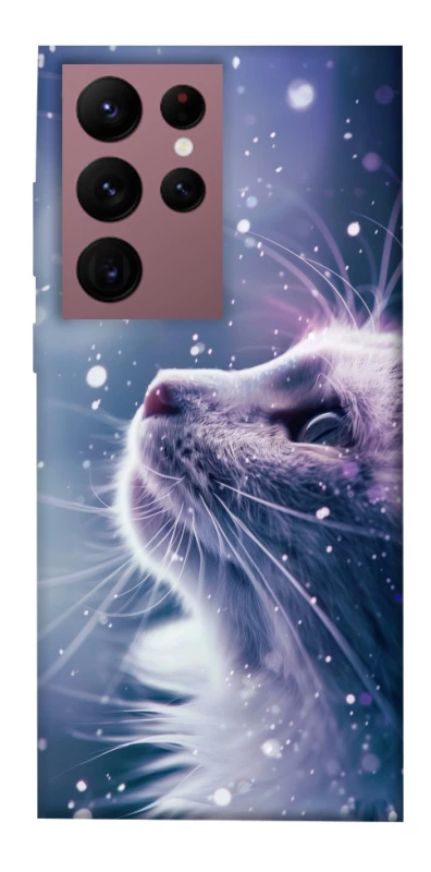Чехол на Samsung Galaxy S22 Ultra Snow cat фото 1 из 1