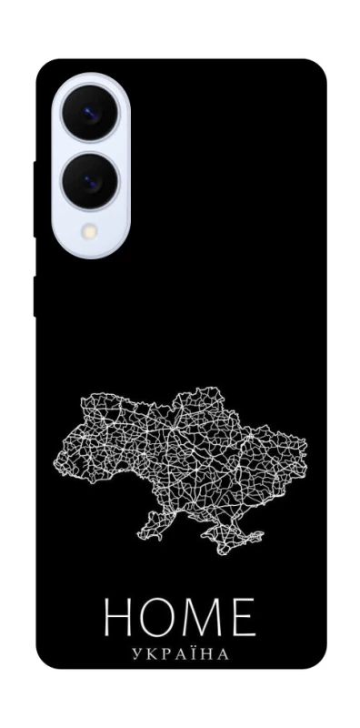 Чехол на Samsung Galaxy S25 Edge Ukraine black map фото 1 из 1