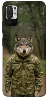 Чехол на Xiaomi Redmi Note 10 5G Волк защитник фото 1 из 1