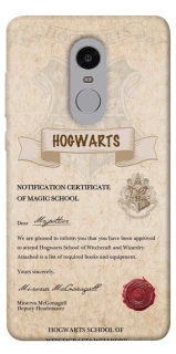 Чехол на Xiaomi Redmi Note 4X / Note 4 (Snapdragon) The Hogwarts acceptance letter фото 1 из 1