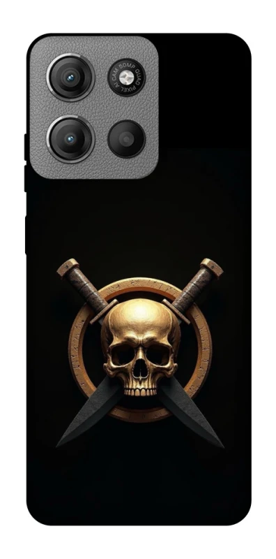 Чохол на Motorola Moto G15 4G Golden Skull фото 1 з 1