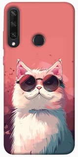 Чохол на Huawei Y6p Сat with glasses фото 1 з 1