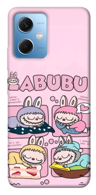 Чохол на Xiaomi Redmi Note 12 5G Labubu Dreams Collage фото 1 з 1