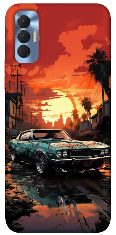 Чохол на TECNO Spark 8P Car at sunset фото 1 з 1