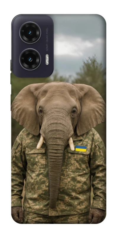 Чохол на Motorola Moto G35 Слон захисник фото 1 з 1