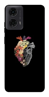 Чохол на Motorola Moto G24 Heart with flowers фото 1 з 1