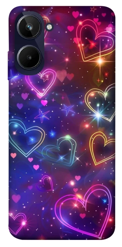 Чохол на Realme 10 4G Drawn hearts фото 1 з 1