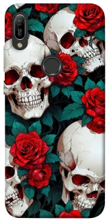 Чехол на Huawei Y6 (2019) skull and rose фото 1 из 1