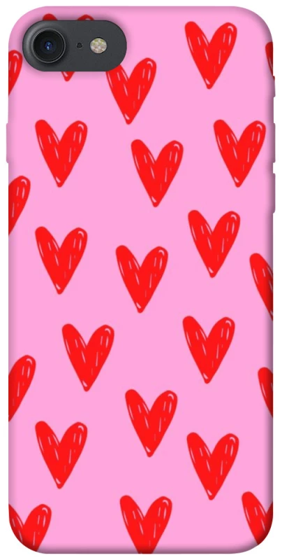 Чехол на Apple iPhone 7 / 8 (4.7") Red hearts 2 фото 1 из 1