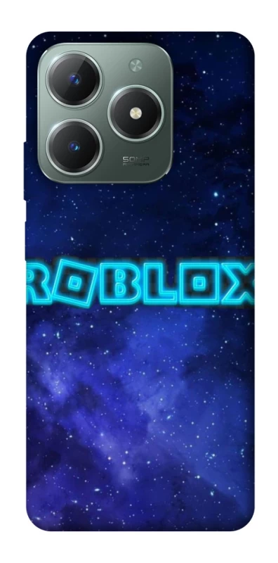 Чехол на Realme C61 Roblox Space Logo Blue фото 1 из 1