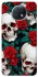 Чехол на Xiaomi Redmi Note 9 5G / Note 9T skull and rose фото 1 из 1