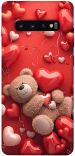 Чехол на Samsung Galaxy S10+ bear in hearts фото 1 из 1