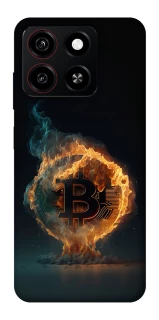 Чохол на ZTE Blade A35 4G Fire Bitcoin фото 1 з 1