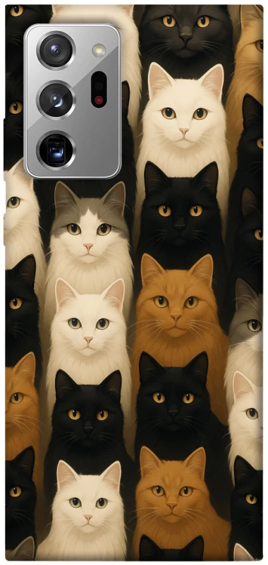 Чохол на Samsung Galaxy Note 20 Ultra Colorful Cat Collage фото 1 з 1