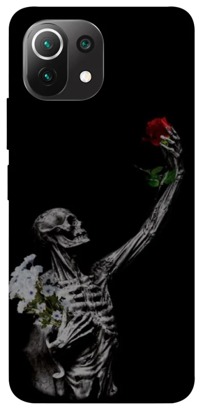 Чохол на Xiaomi Mi 11 Lite Skeleton vs Rose фото 1 з 1