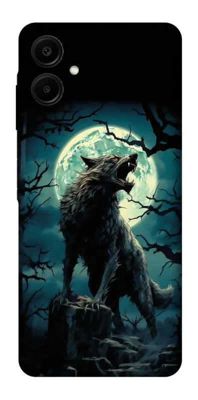 Чохол на Samsung Galaxy A06 Вовк під місяцем фото 1 з 1